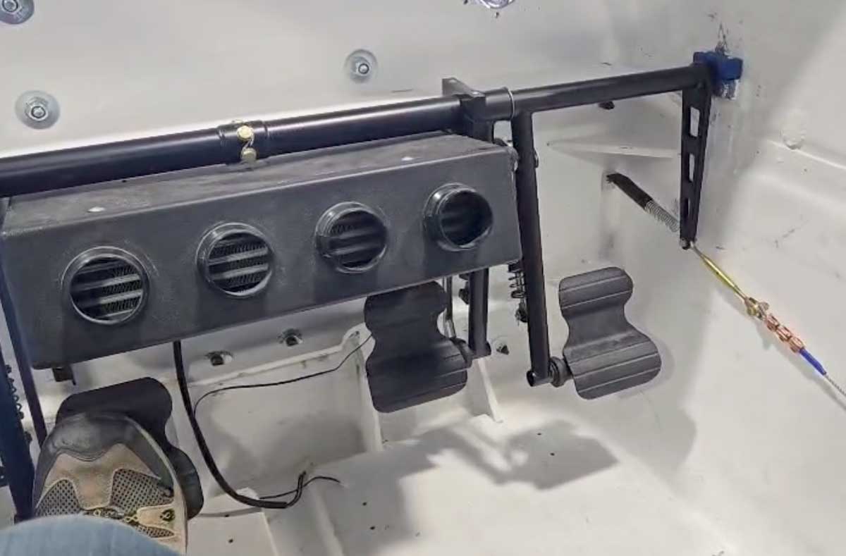 Rudder Pedals Installed